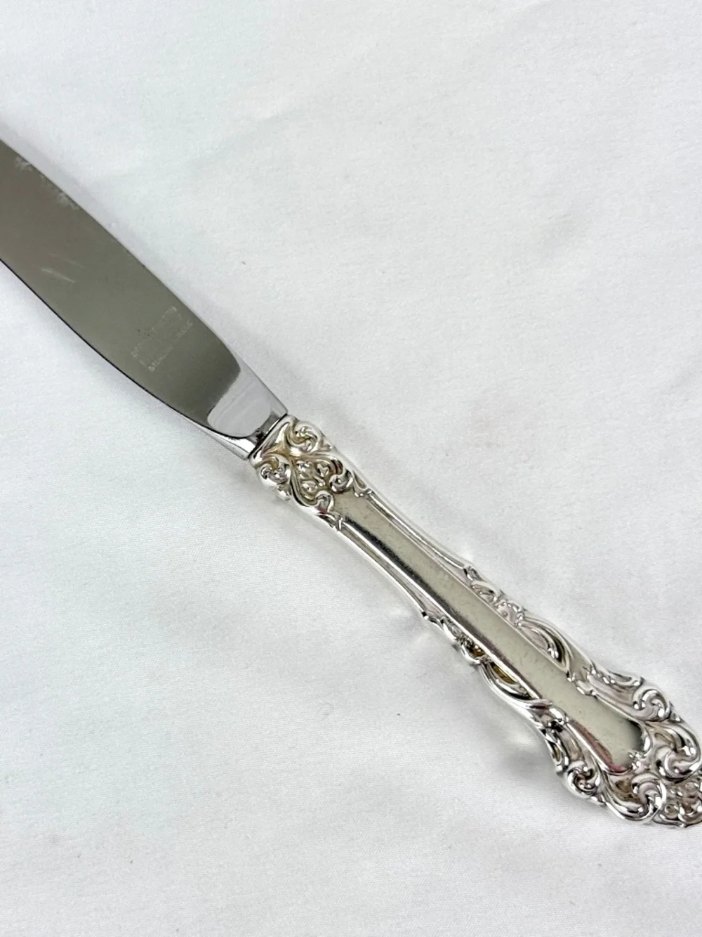 Vintage Grand Renaissance Sterling Silver Dinner Knife 9 inch Reed and Barton